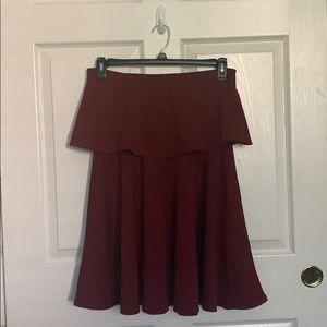 Bandeau Double Layer Scuba Skater Dress